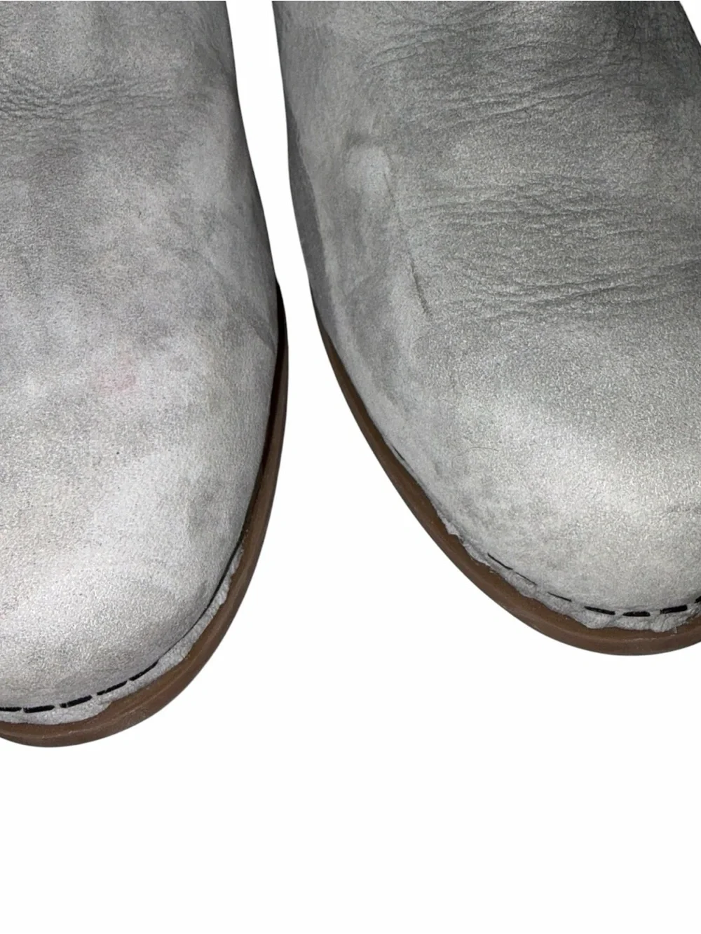 Dansko Gray Nubuck Leather Hartley Booties Boots Shoes size 40